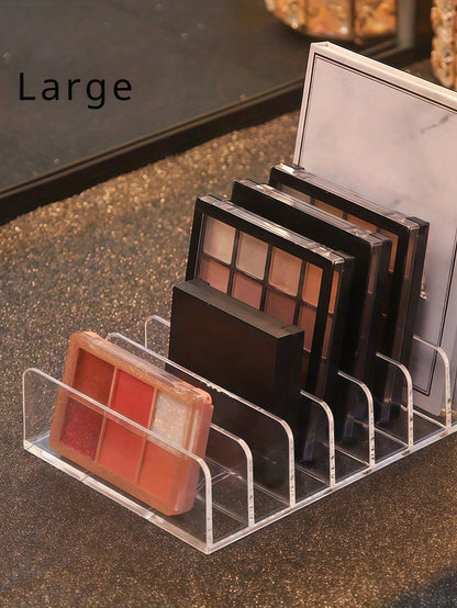 2 Pcs Palette Organizer Large Capacity Cosmetic Storage Box Makeup Holder Display Stand For Vanity Bathroom Counter Cabinet With Drawer Divider For Makeup Brushes Jewelry Perfume Skin Products Storage