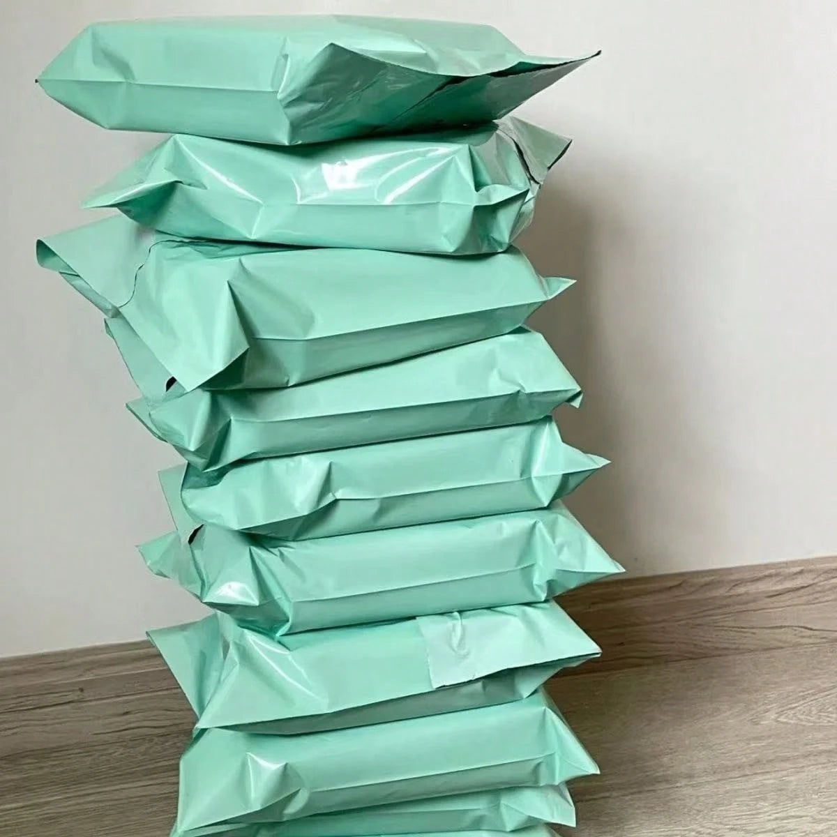 20pcs Thick Waterproof Solid Color Packaging Bags, Simple Multipurpose Pouches Suitable For School, Office, Shipping And Mailing
