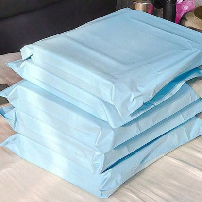 20pcs Thick Waterproof Solid Color Packaging Bags, Simple Multipurpose Pouches Suitable For School, Office, Shipping And Mailing