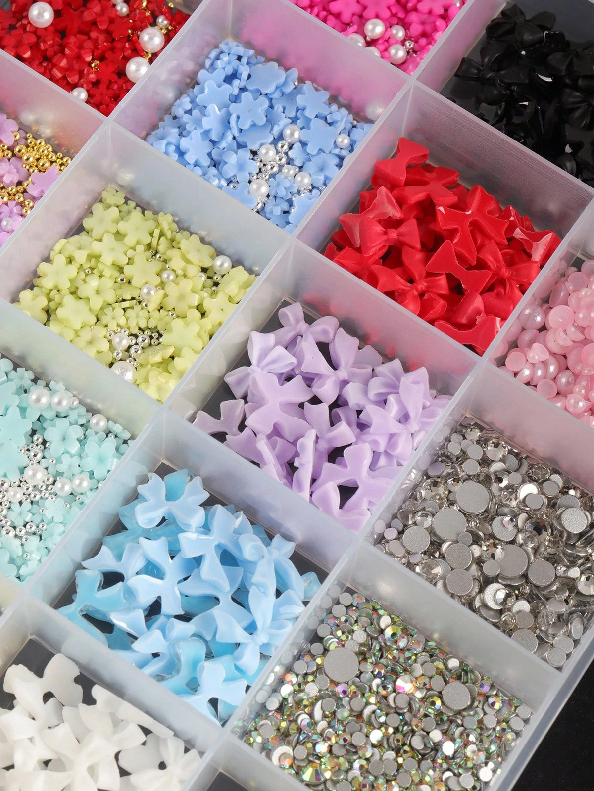 24pcs 3D Floral Nail Art Decorations, Mixed Size Colorful Flowers & Golden Beads DIY Cute Floral Nail Jewelry, Kawaii Nail Gems, Nail Accessories, Nail Jewelry, Nail Supplies. Hollow Butterfly, Cherry