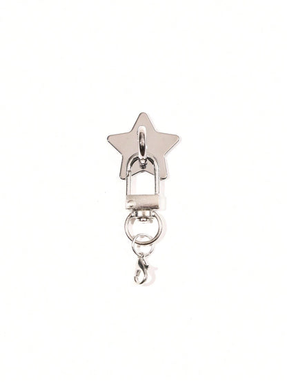 3-In-1 Phone Case Heart Star Moon Snap Button + Door Buckle + Lobster Claw Clasp Lanyard, DIY Phone Lanyard Strap, Phone Lanyard, Alloy Metal Material, Strong Adhesive Backing, No Residue, Phone Case