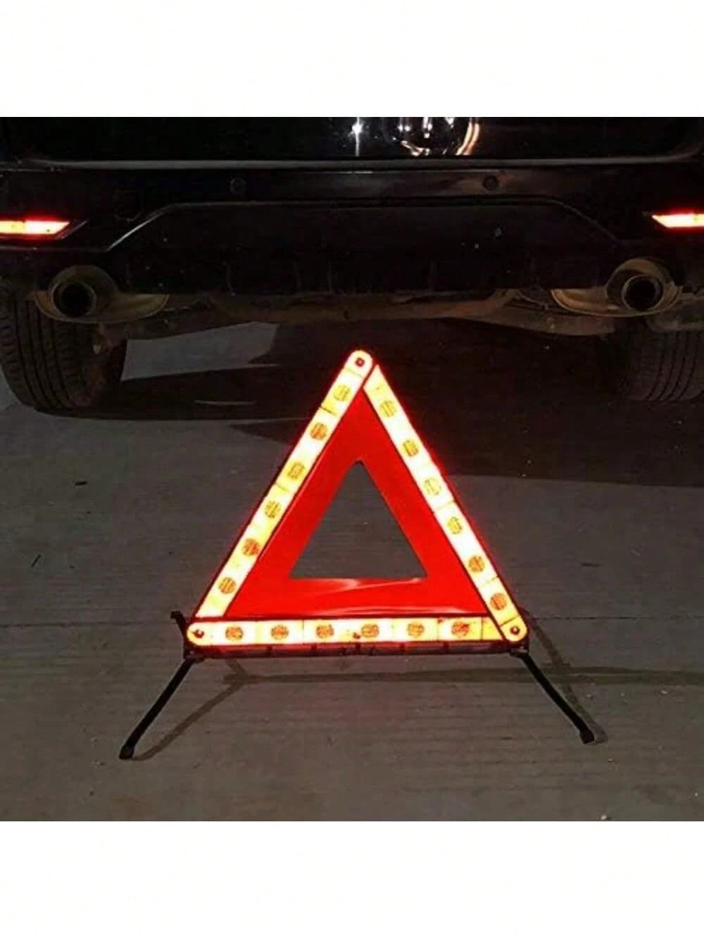 3 Pack Emergency Warning Triangles, Reflective Safety Triangle Kit For Vehicles And Roadside Emergencies