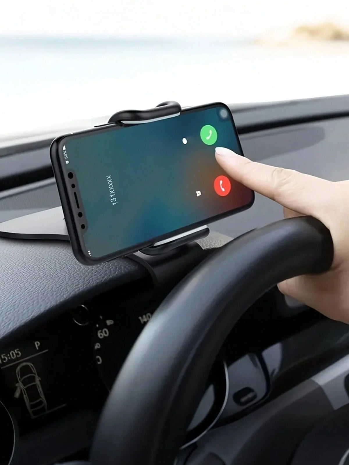 360° Rotatable Car Phone Holder- Universal Clip-On Bracket, Suitable For Dashboard And Air Vent, Adjustable Clamping Force, One-Handed Operation- Fits All Smartphones, Car Navigation Clip-On Phone H