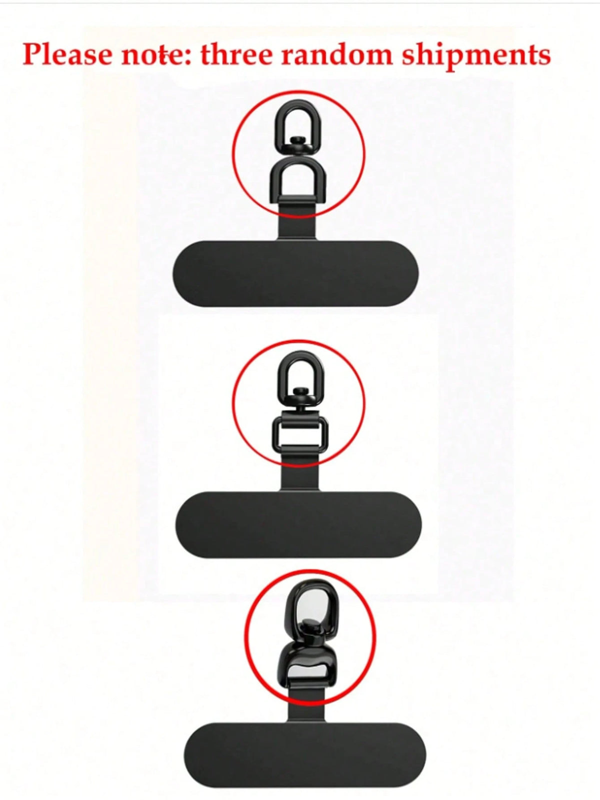 360° Rotatable Stainless Steel Phone Lanyard Clasp- Metal Washer Pad For Secure Phone Strap Attachment