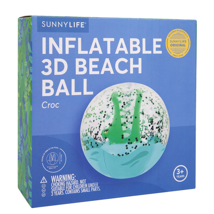 3D Inflatable Beach Ball, Crocodile