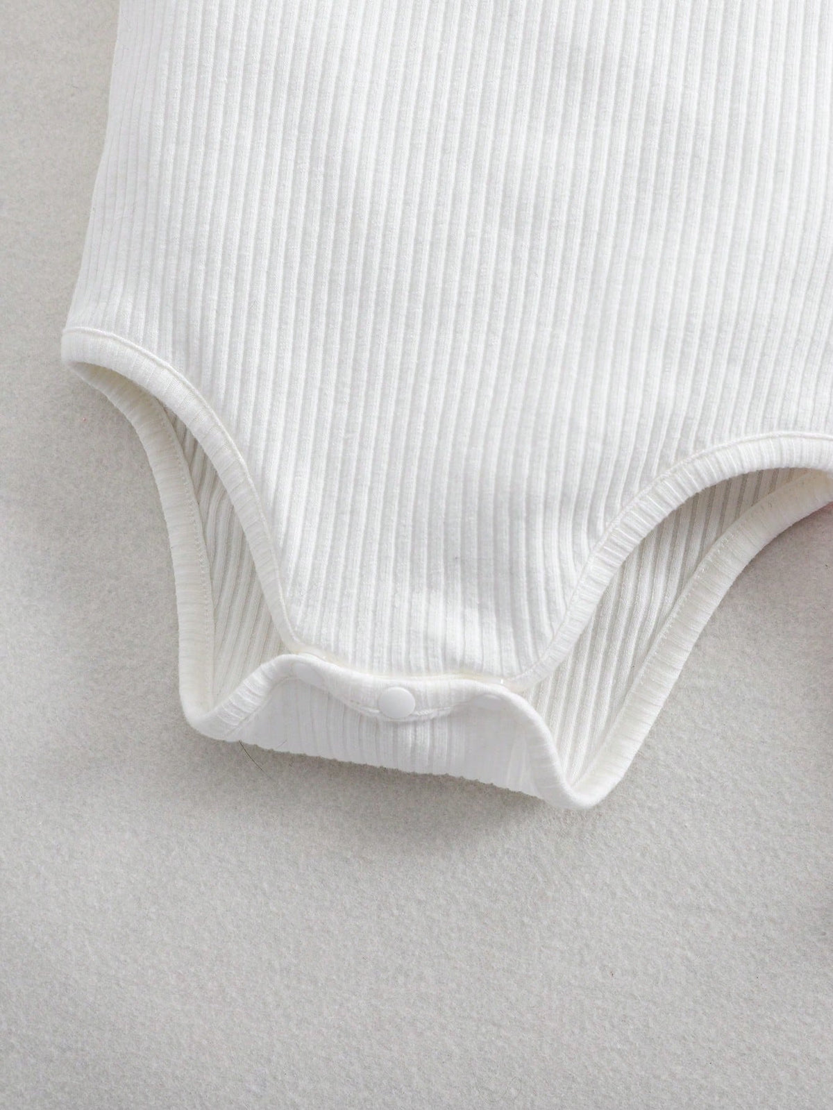 3pcs/Set Cute Solid Color Knit Camisole Romper For Baby Girls, Summer