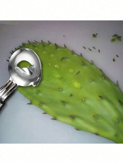 4/3/2/1 Piece Cactus Peeler Set - Stainless Steel Fruit And Vegetable Peeler, Spoon Melon Baller And Seed Remover - Easy-To-Use Kitchen Gadgets For Home And Restaurant