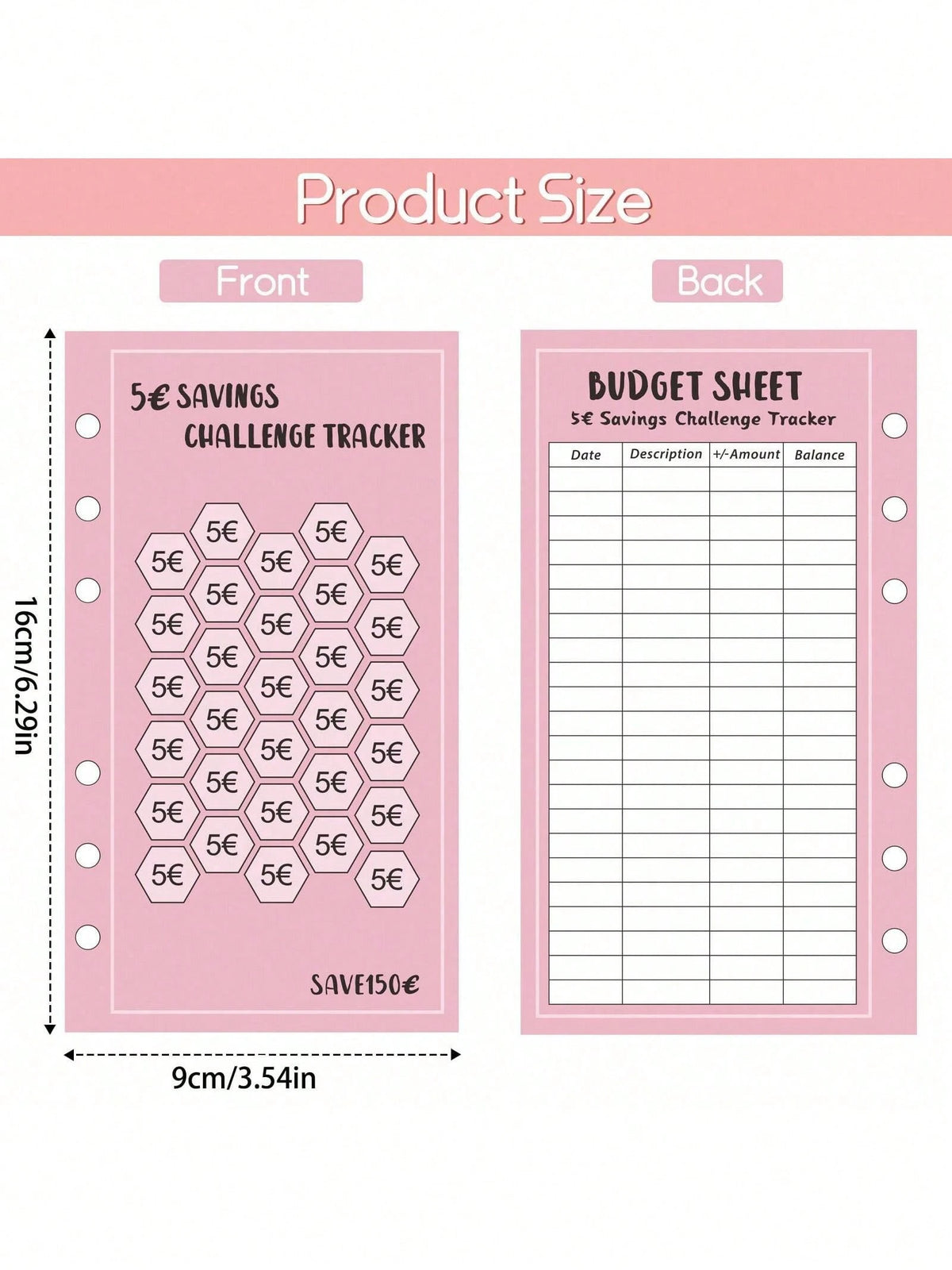 48 Sheets Money Saving Challenge Book Budget Sheets For A6 Binder Savings Challenges Book Money Saving Binder Usd 30 Day 52 Week Savings Challenge Money Saver Saving Money Challenge Savings Tracker Ba