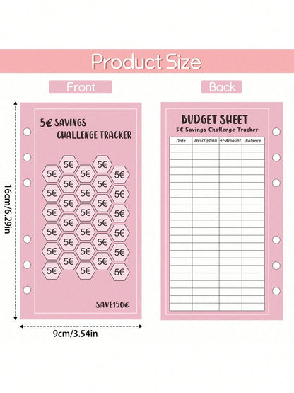 48 Sheets Money Saving Challenge Book Budget Sheets For A6 Binder Savings Challenges Book Money Saving Binder Usd 30 Day 52 Week Savings Challenge Money Saver Saving Money Challenge Savings Tracker Ba