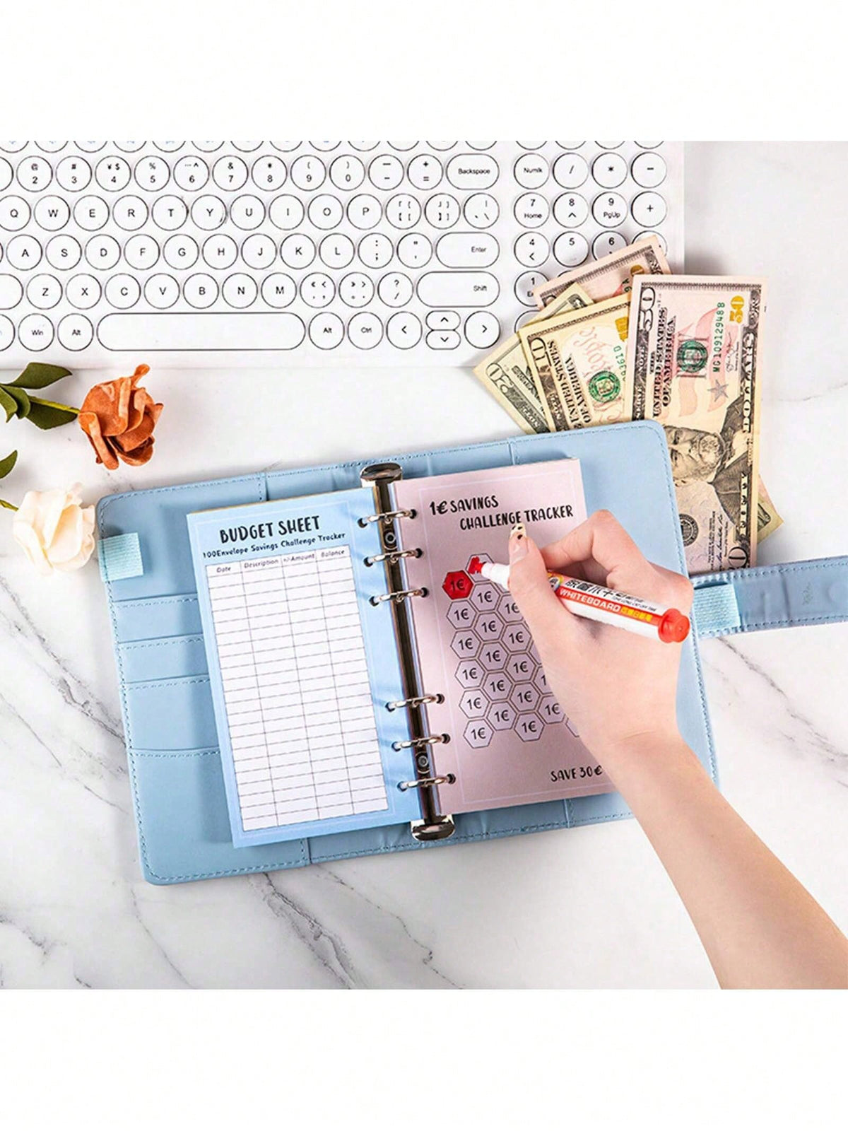 48 Sheets Money Saving Challenge Book Budget Sheets For A6 Binder Savings Challenges Book Money Saving Binder Usd 30 Day 52 Week Savings Challenge Money Saver Saving Money Challenge Savings Tracker Ba