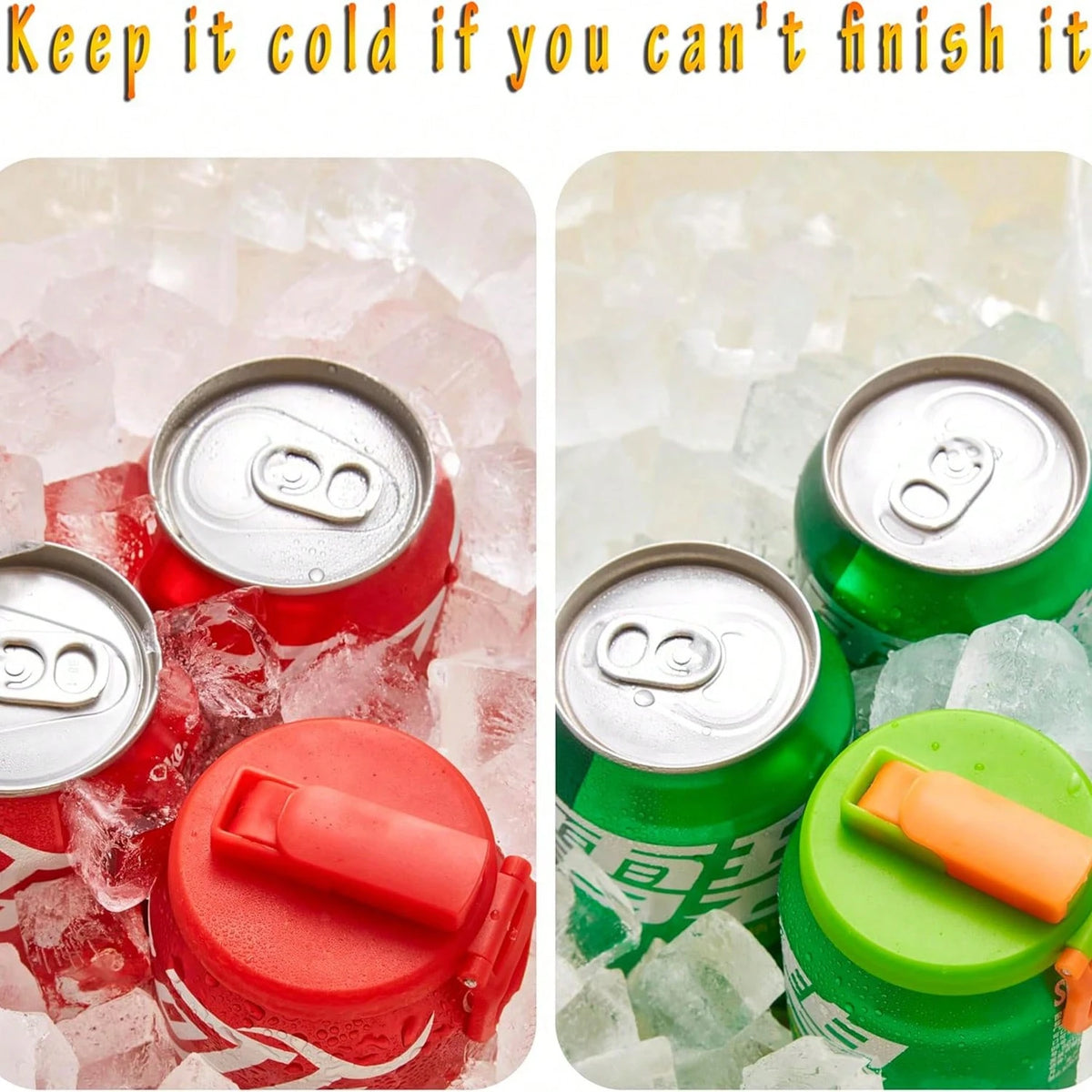 4PCS 4 Color Soda Can Lids With Straw, Soda Can Covers With Silicone Straw Reusable For Fits Standard For Canned Beverage, Beer, Juice,Seltzer. (4 Colour Mixture)
