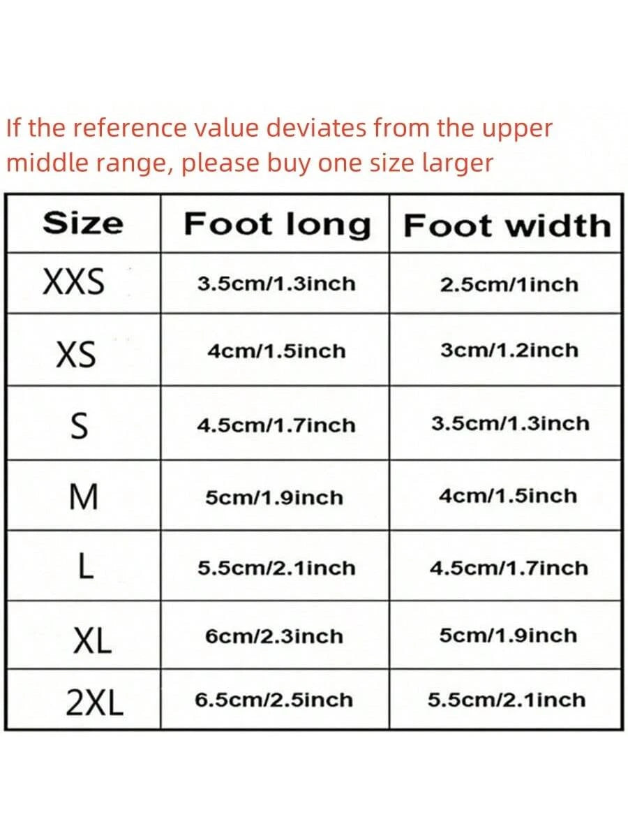 4pcs/Set Waterproof Anti-Slip Pet Dog Shoes, Chihuahua Rain Boots For Small Dogs & Puppies