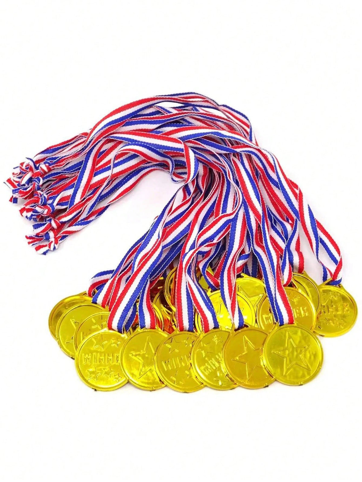 5/10/15/20/30PCS Golden Plastic Sports Competition Winners' MEDALS, Torch Gold MEDALS, Champion MEDALS, Team Game Prizes