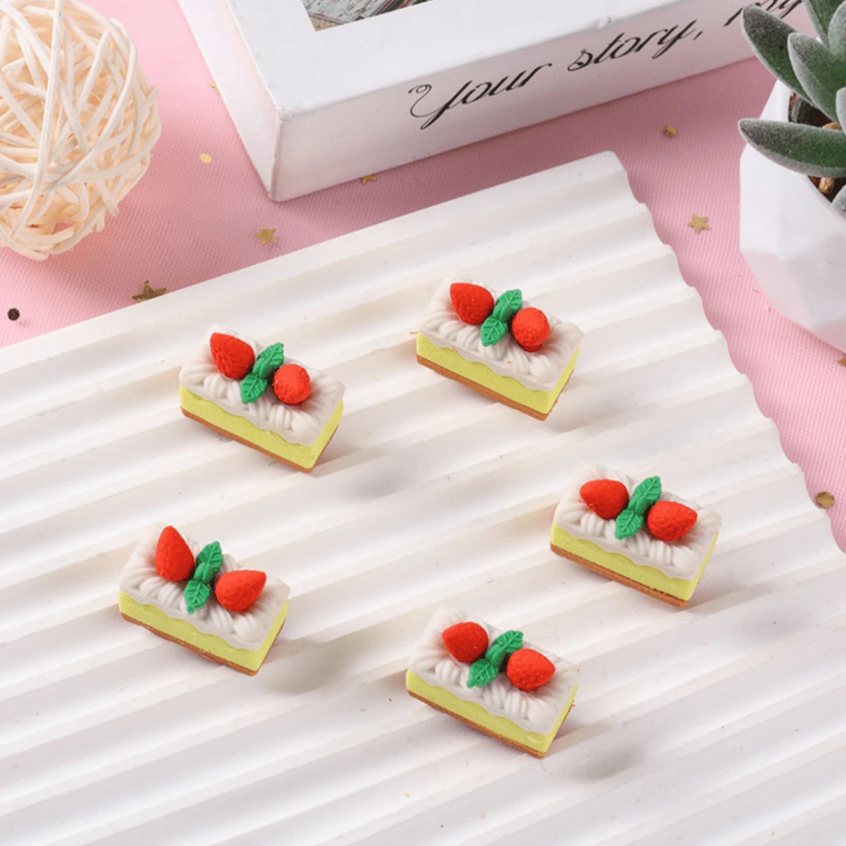 5/10/30pcs Random Style Cute Food Pattern Eraser Set- Mini Fruit, Vegetable, Dessert Pattern Erasers, For Classroom Rewards And Party Favors, Collectible Desk Decor- Various Fun Food-Shaped Statione