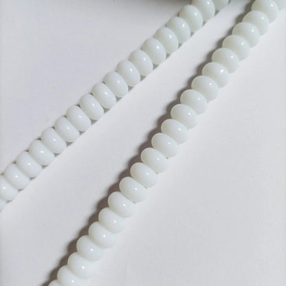 50/100pcs 5*8mm Jade Chalcedony Spacer Beads, DIY Bracelet Necklace Keychain Accessories, Multi-Color Versatile, Inspire Handmade Design