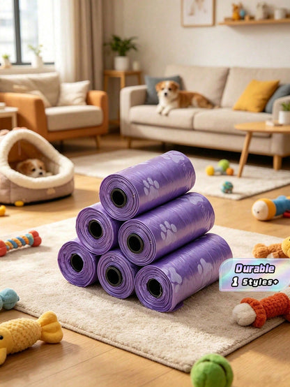750-Count Purple Pet Waste Bags, Portable, Cleansing Type, Suitable For Car Trash Cans, Small Trash Cans, Replacement Trash Can Liners, Pet Waste Bags, Leak-Proof Dog Poop Bags, Ideal For Outdoor Dog