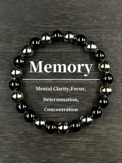 8mm Hematite Obsidian Powerful Protection Bracelet, Grounding, Absorb Negative Energy Bracelet For Men Women Vintage Jewelry Parts, Birthday Gifts