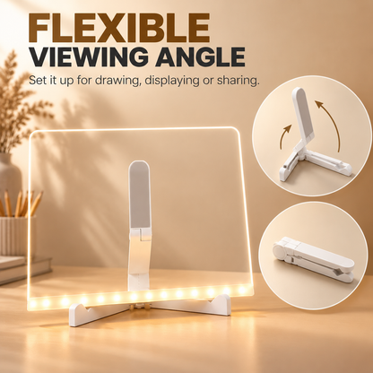 LED Drawing Board for Kids - LED Light Entertainment Toy with Light Effects