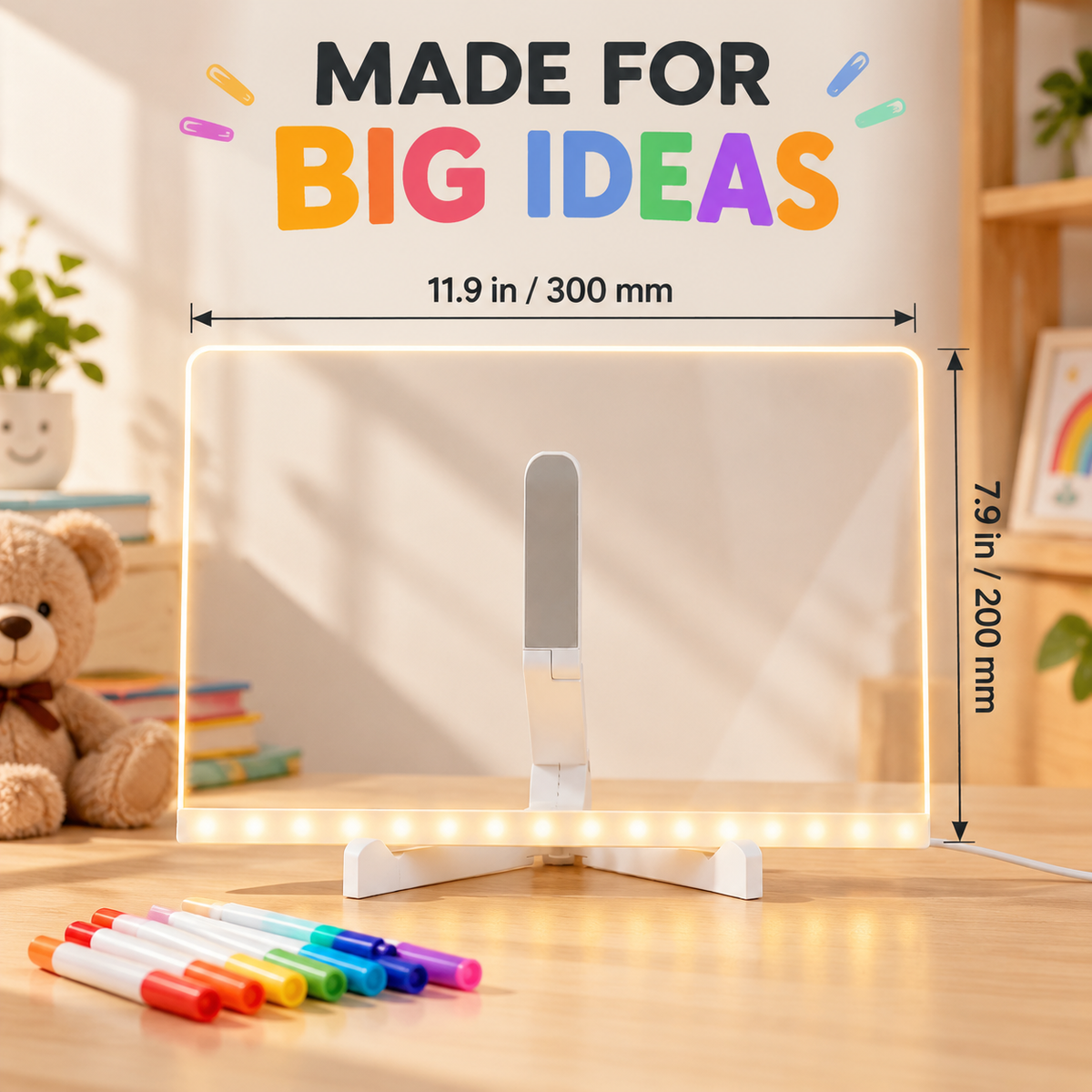LED Drawing Board for Kids - LED Light Entertainment Toy with Light Effects