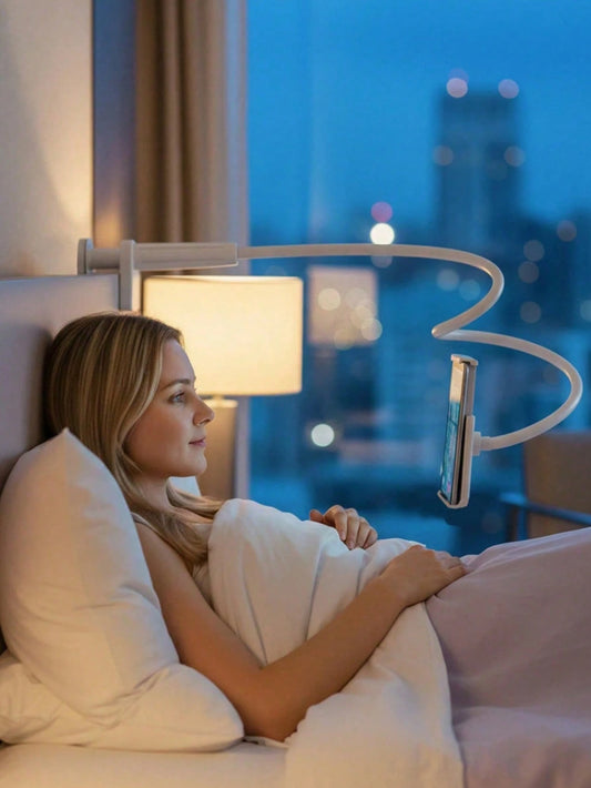 Adjustable Gooseneck Phone Mount 360° Rotating Mobile Phone Stand Spiral Base Stable And Non-Vibrating Anti-Fall Slouchy Person's Mobile Phone Stand Bed Head Stand Valentine's Day Gift