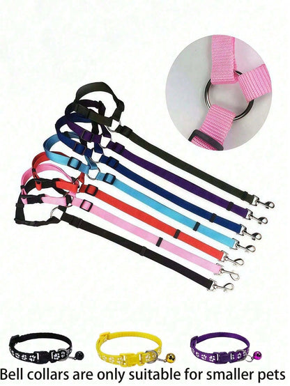 Adjustable Nylon Pet Car Seat Belt, Dog Cat Seatbelt Harness With Front Headrest Restraint, Vehicle Traction Rope, Pet Restraint Lead, Durable Dog Car Accessories, Car Seat Belt For Dogs And Cats