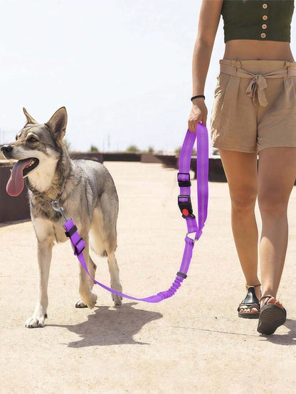 Adjustable Nylon Pet Car Seat Belt, Dog Cat Seatbelt Harness With Front Headrest Restraint, Vehicle Traction Rope, Pet Restraint Lead, Durable Dog Car Accessories, Car Seat Belt For Dogs And Cats