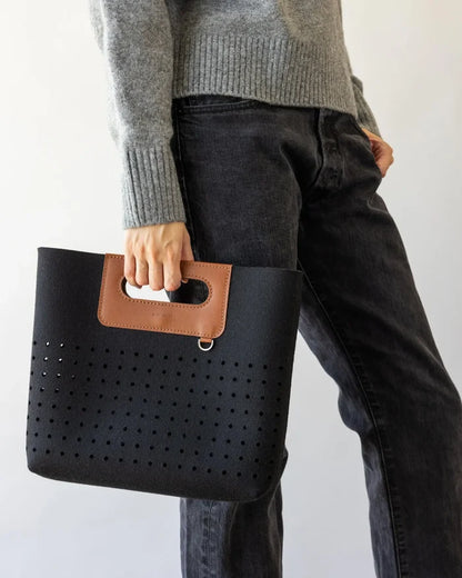Asobi Merino Wool Midi Bag, Black
