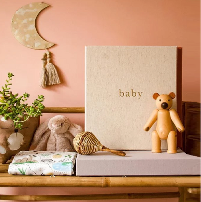 Baby Your First Five Years, Oatmeal - 13 Hub Lane   |  Baby Journals