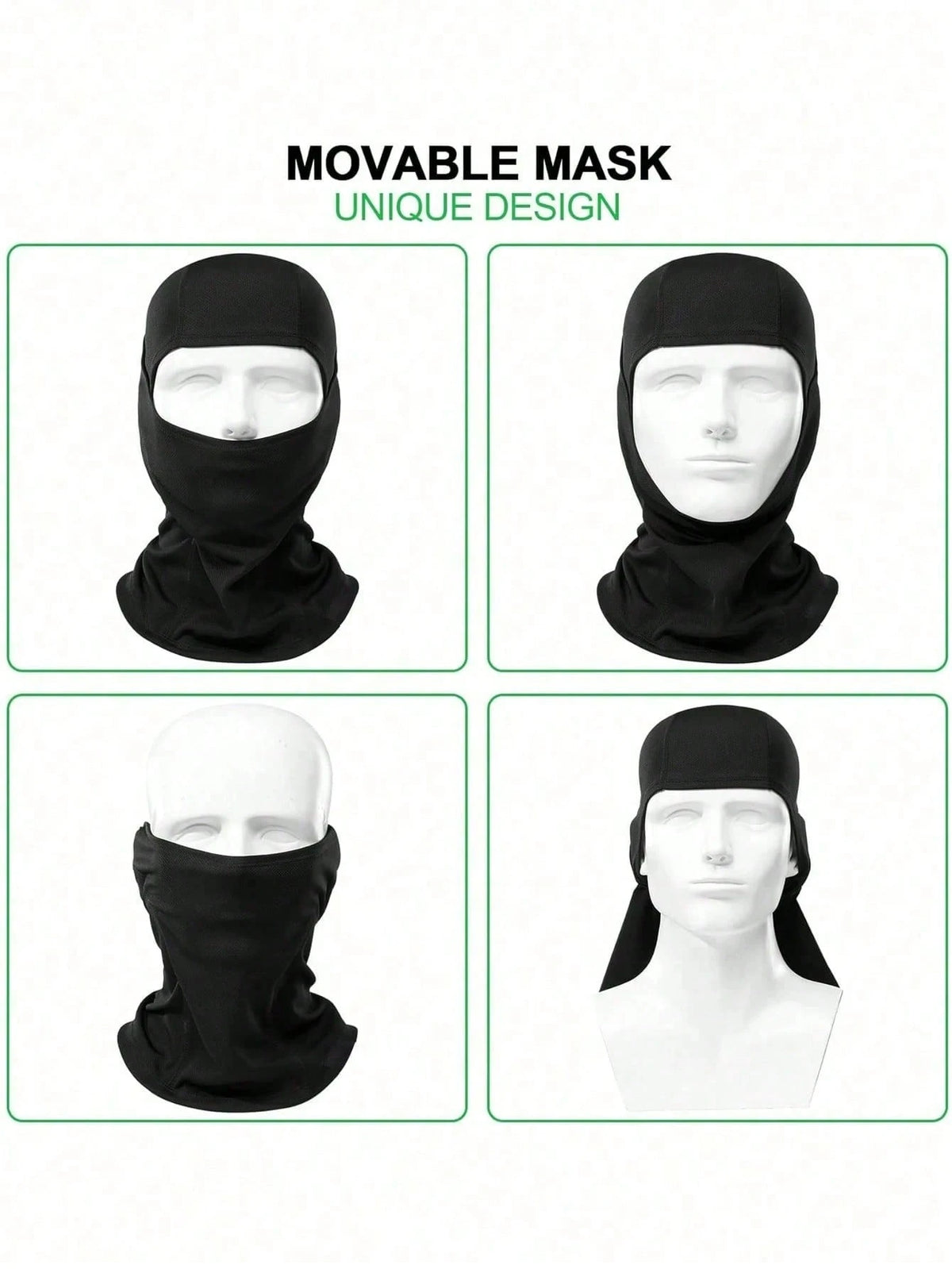 Balaclava Face Mask, Summer Cooling Neck Gaiter, Sun Protection Face Cover, Unisex/Worker Use UV Protection Ski Scarf