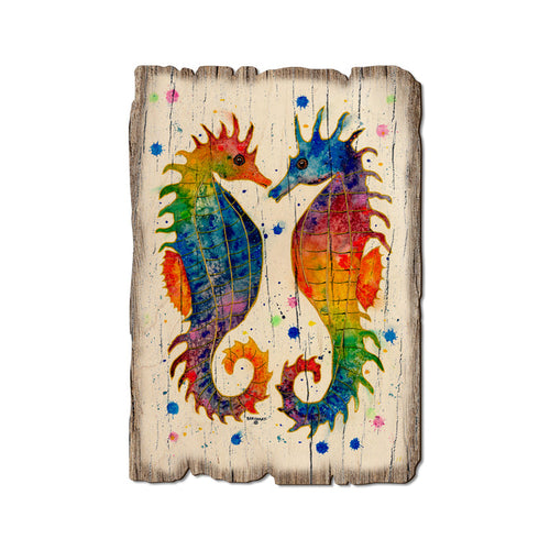 Bartholet's Rainbow Seahorses - Rustic Edge Postcards & Magnets Rustic Edge Postcard (5pk // $2.80ea)