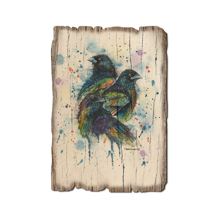 Bartholet's Raven Trio - Rustic Edge Postcards & Magnets Rustic Edge Postcard (5pk // $2.80ea)