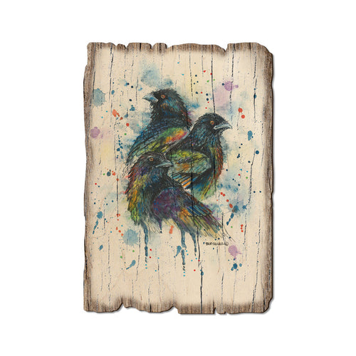 Bartholet's Raven Trio - Rustic Edge Postcards & Magnets Rustic Edge Postcard (5pk // $2.80ea)