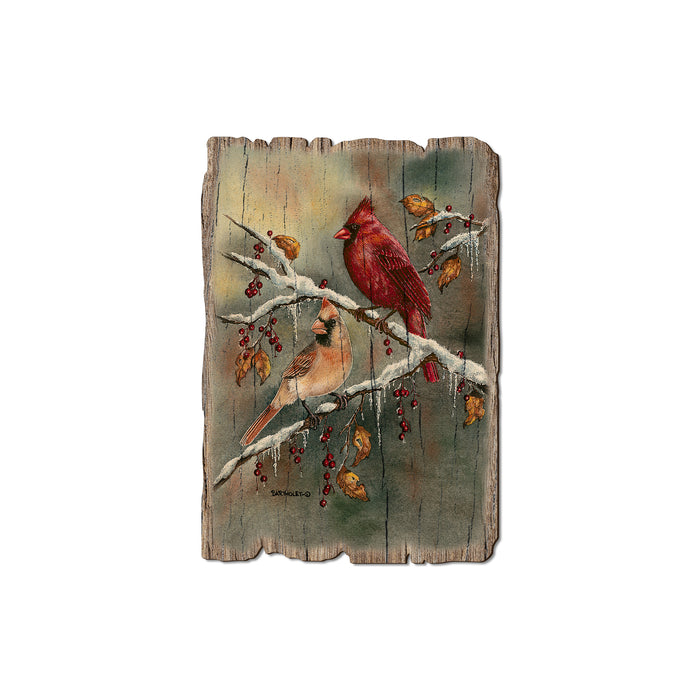 Bartholet's Winter Cardinals - Rustic Edge Postcards & Magnets Rustic Edge Magnet (5pk // $2.80ea)