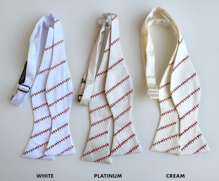 Baseball Stitching Bow Tie