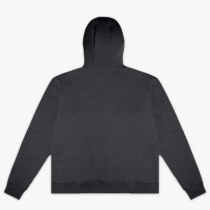 Gray Baseline hoodie — back view