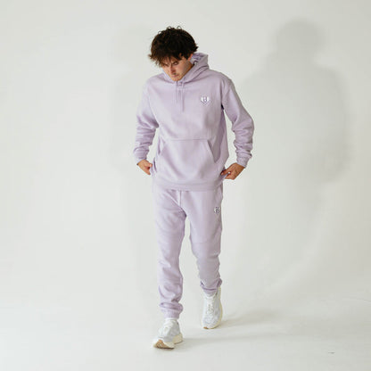 Adult model wearing Purple Baseline joggers