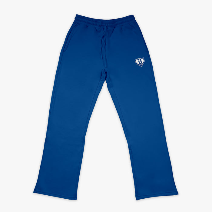 Blue Baseline Straight Leg sweatpants — front view