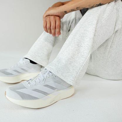 Adult model wearing Gray Baseline Straight Leg sweatpants