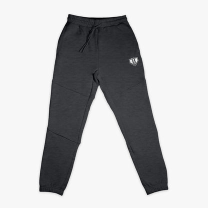 Gray Baseline youth joggers — front view