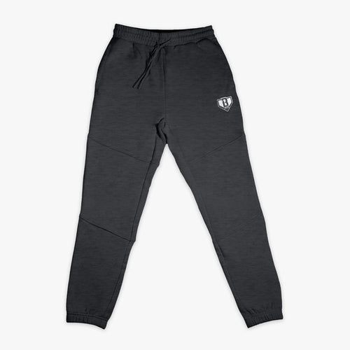 Gray Baseline youth joggers — front view