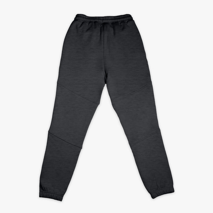 Gray Baseline youth joggers — back view