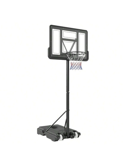 Basketball Hoop, 4-10 Ft Adjustable Height Portable Backboard System, 54 Inch Or 28 Inch Or 32 Inch Or 50 Inch Or 40 Inch Basketball Hoop & Goal, Basketball Set With Wheels, Stand, And Fillable Base