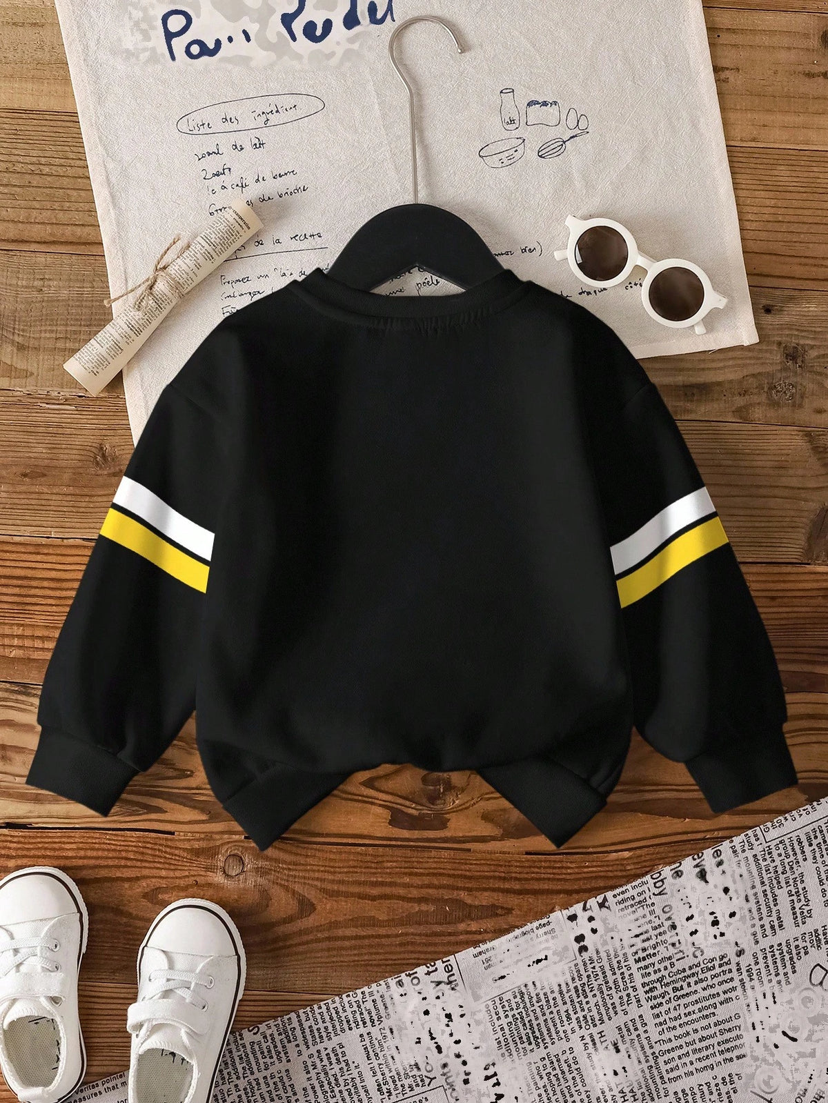 BATMAN X Young Boy Casual Bat & Letter Graphic Crew Neck Sweatshirt, Autumn Sweater For Boy Toddler Boy Sweatshirt Sweatshirts For Boys Fall Winter