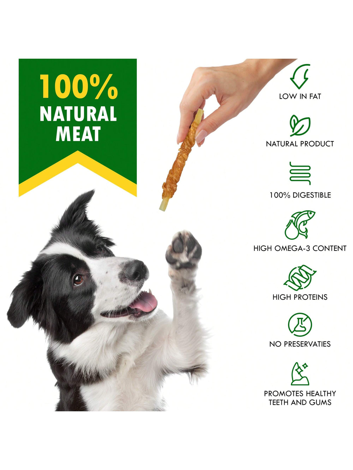 Beloved Pets Cod Sticks Dog Treats Chicken Wrapped- Natural Rawhide- Free & Grain Free Long Lasting Chews For Large & Small Dogs- Support Healthy Teeth & Skin Coat- Lab Tested In The USA