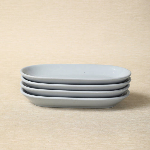 Blue-Lune oval restaurant-ware serving dish by Buffalo China c. 1950