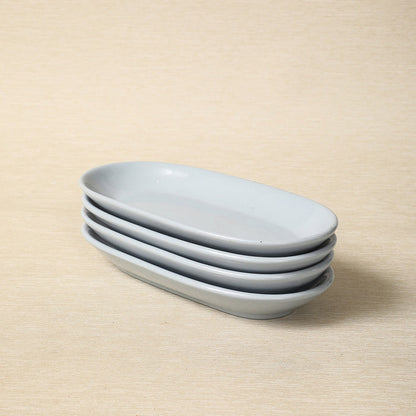 Blue-Lune oval restaurant-ware serving dish by Buffalo China c. 1950