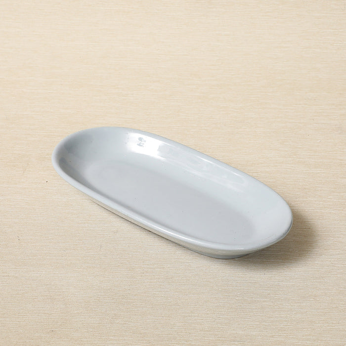 Blue-Lune oval restaurant-ware serving dish by Buffalo China c. 1950