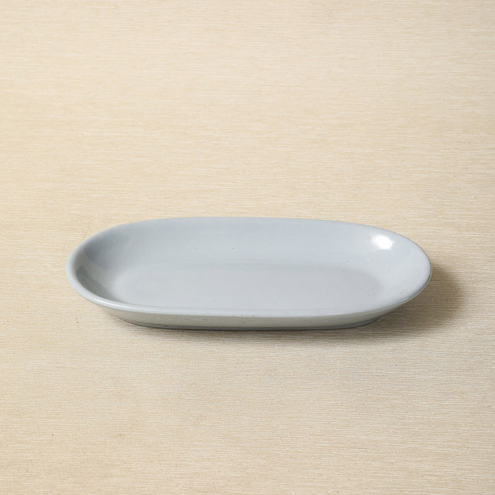 Blue-Lune oval restaurant-ware serving dish by Buffalo China c. 1950