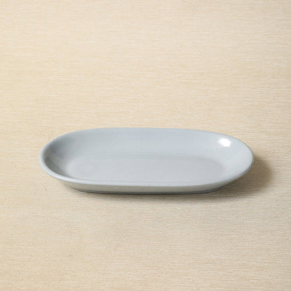 Blue-Lune oval restaurant-ware serving dish by Buffalo China c. 1950