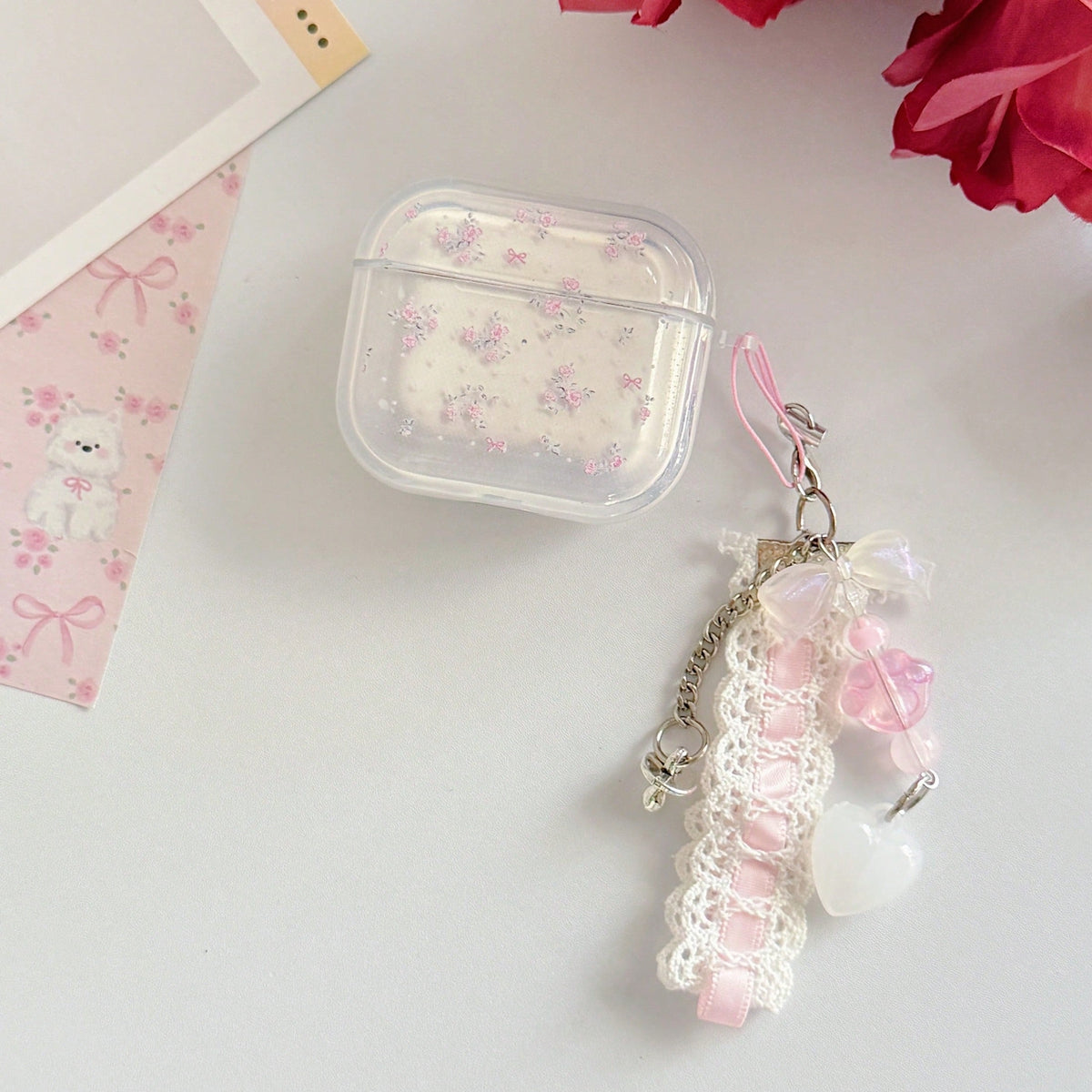 Blue/Pink Floral/Purple Protective Case For AirPods 4, Apple 3rd Gen Bluetooth For AirPods Pro 3 Earphone Shell, Ideal Gift